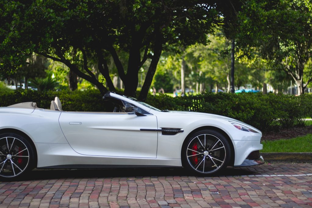 picture of a white sports car